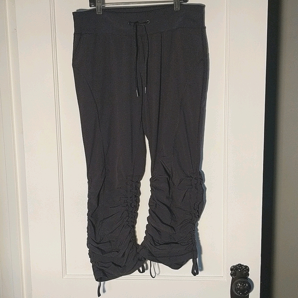 Zella Ruched Black Move It Dance pants 8